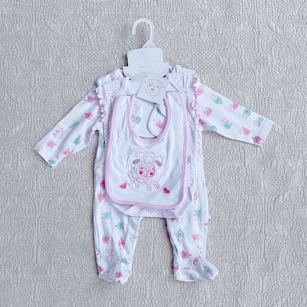 Baby Girls 3-6M 5 Piece Set